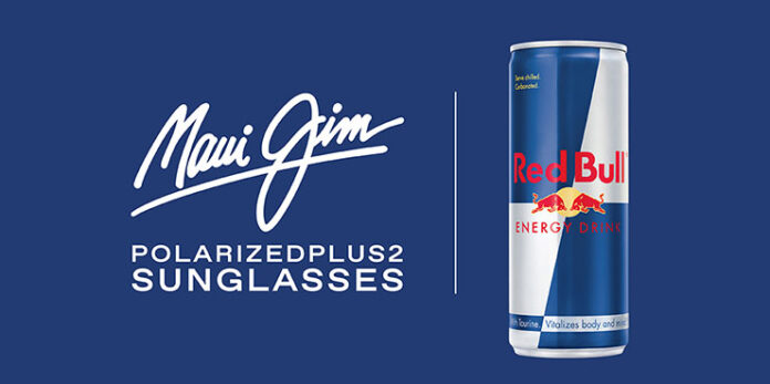 Maui Jim and Red Bull sunglasses.